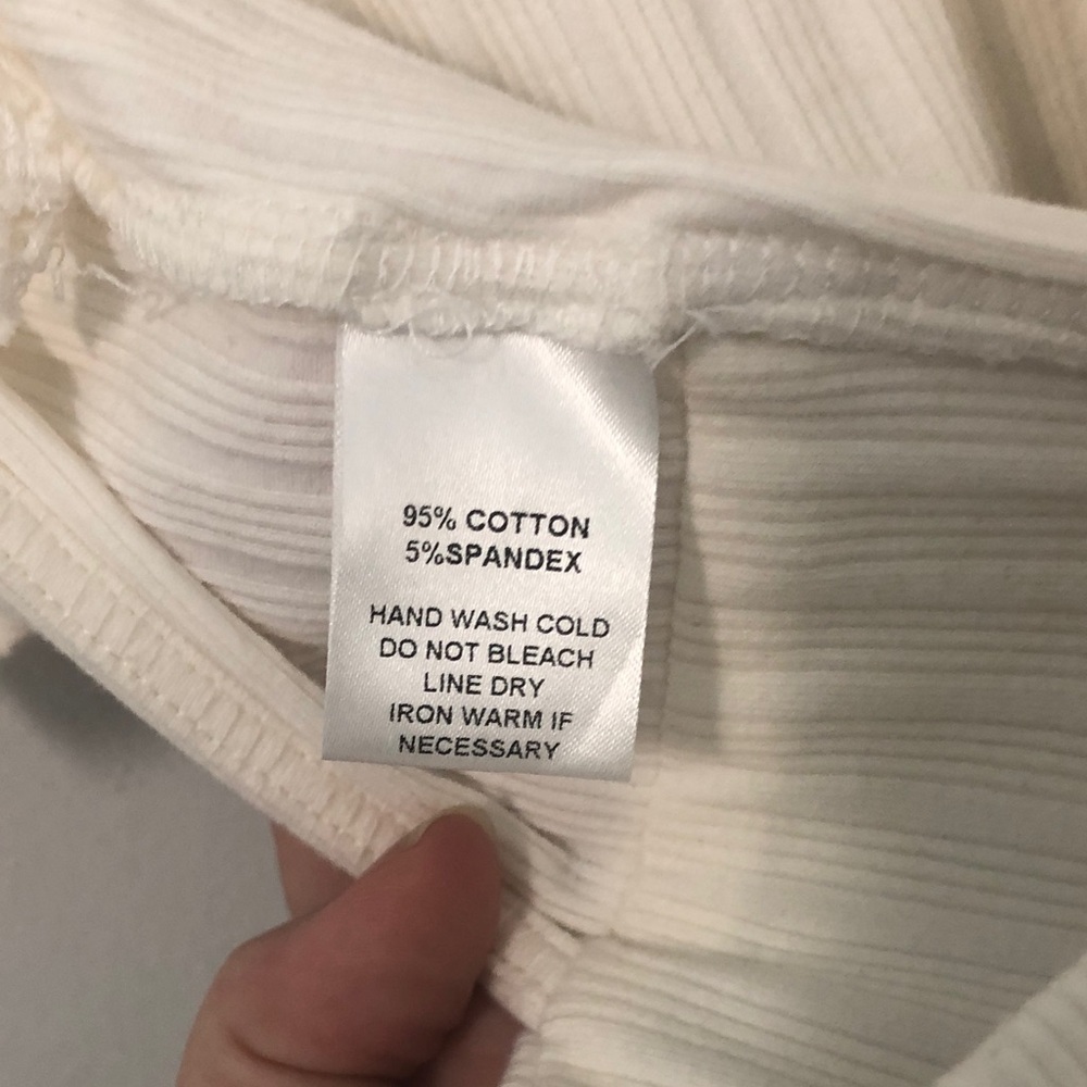 Mittoshop Cream Ribbed Knit Top - Picture 5 of 6